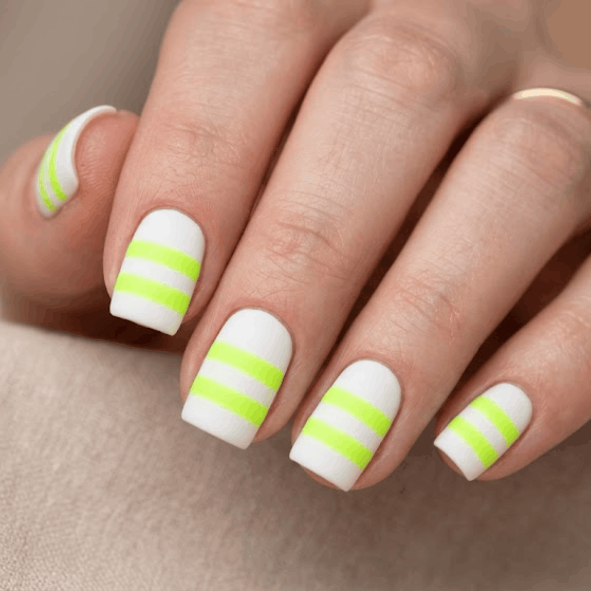 Neon Lime Stripes