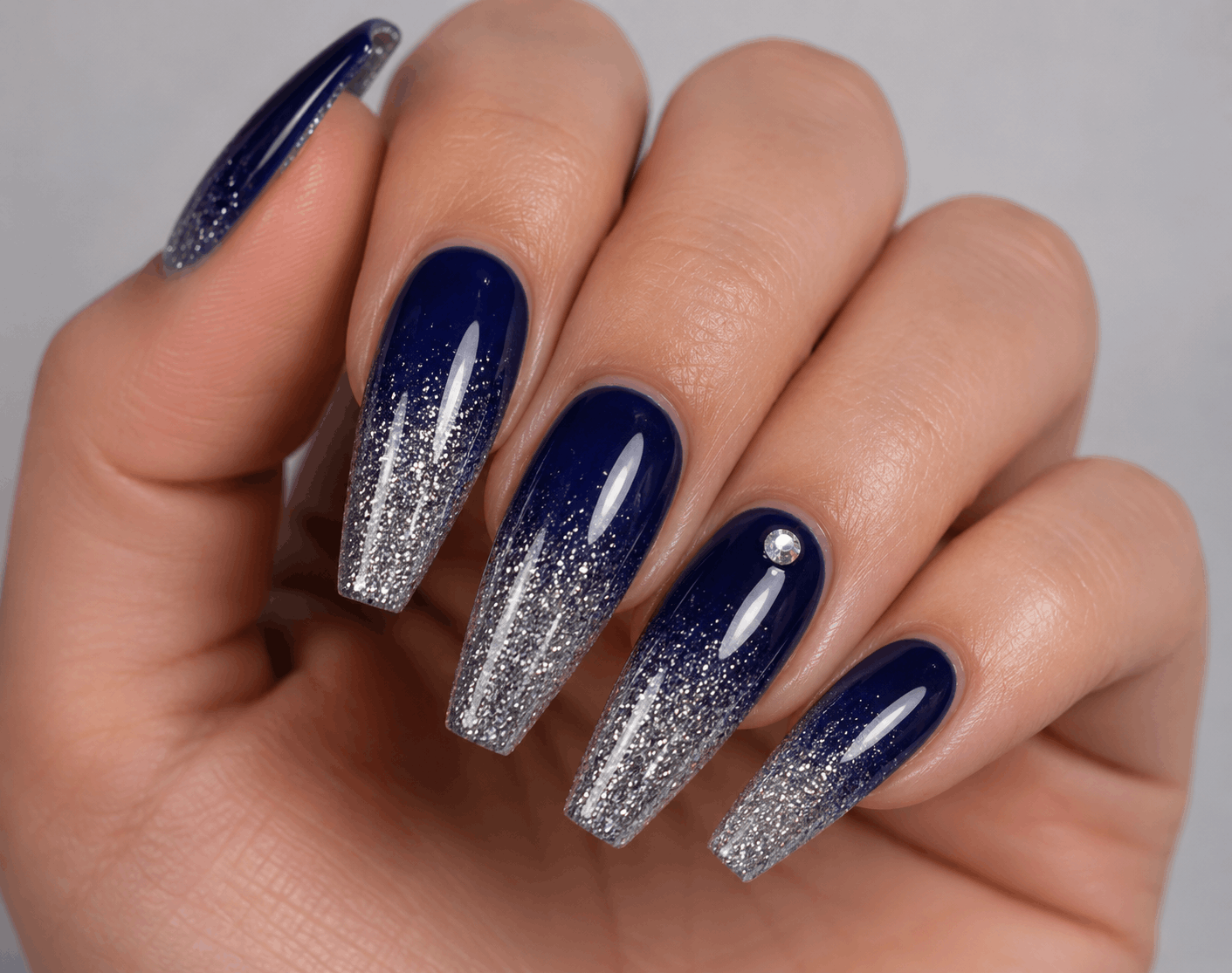 3 Sparkly Glitter Nail Looks to Celebrate Your Special Day