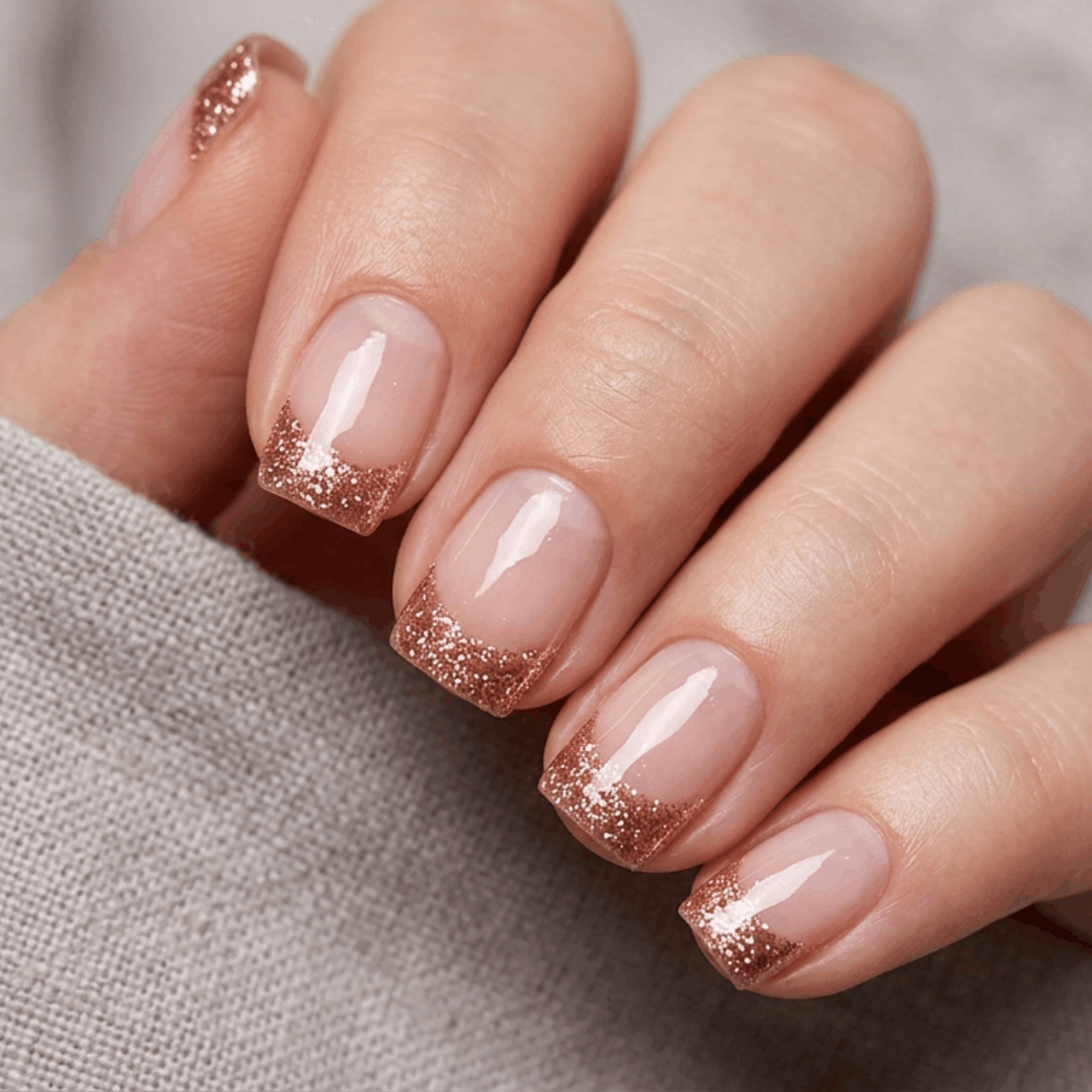 Glitter French Tip