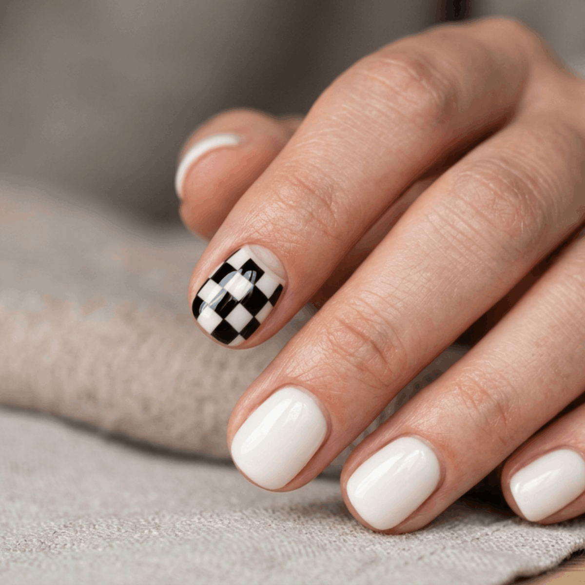4 Trendy School-Friendly Designs for Short Round Nails