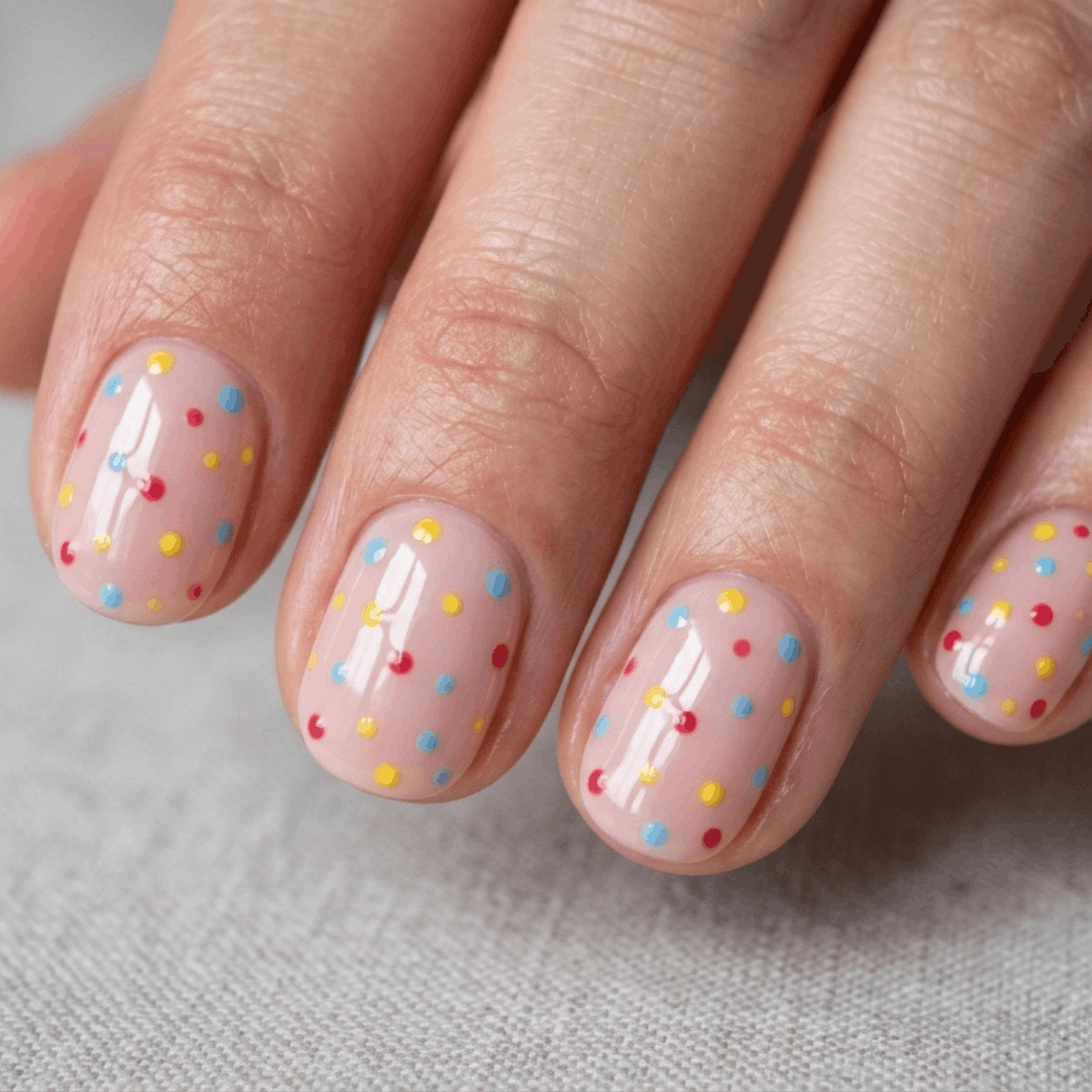 Primary Color Polka Dots