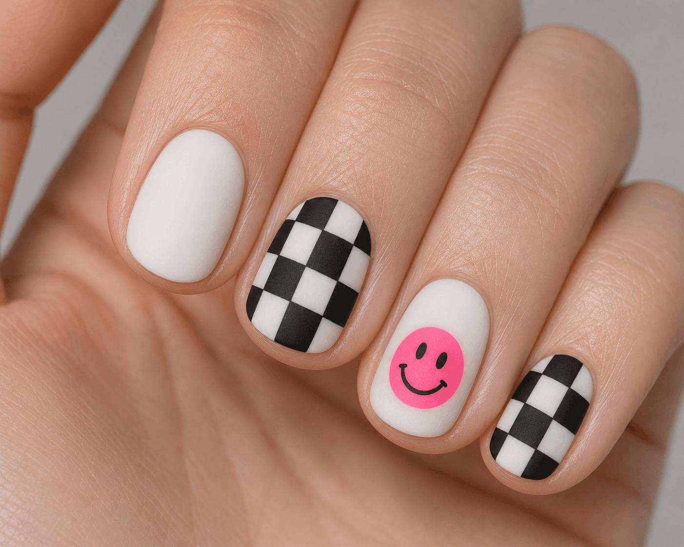 Edgy Checkerboard Smile