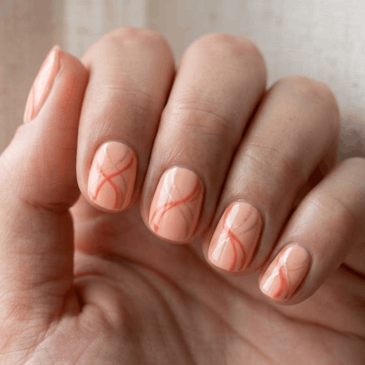 Sunset Peach Wave