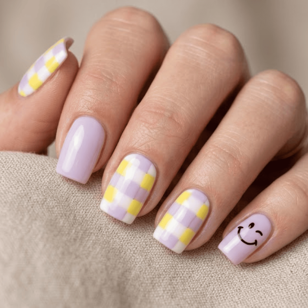 Checkerboard and Happy Faces