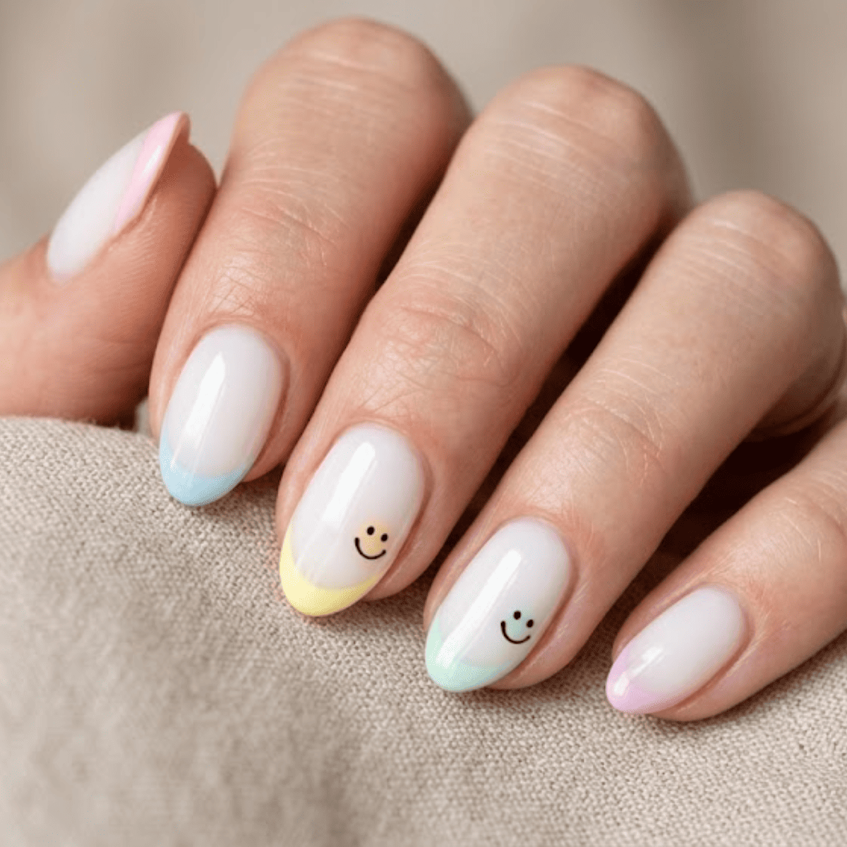 Classic Pastel French Smiley