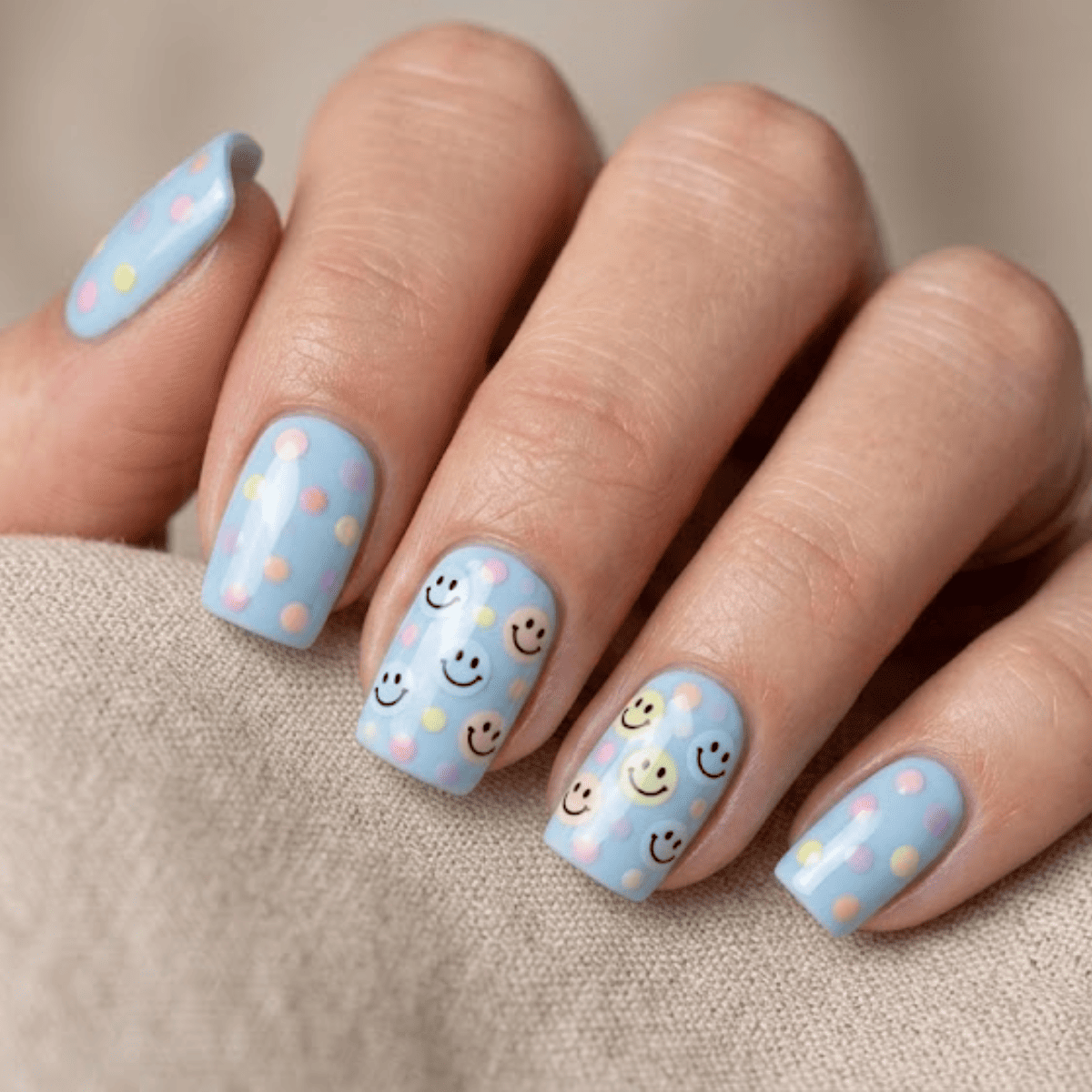 Confetti Pastel Dots and Smilies