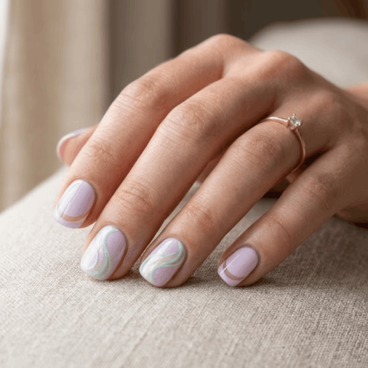 Lilac Mint Wave Accents