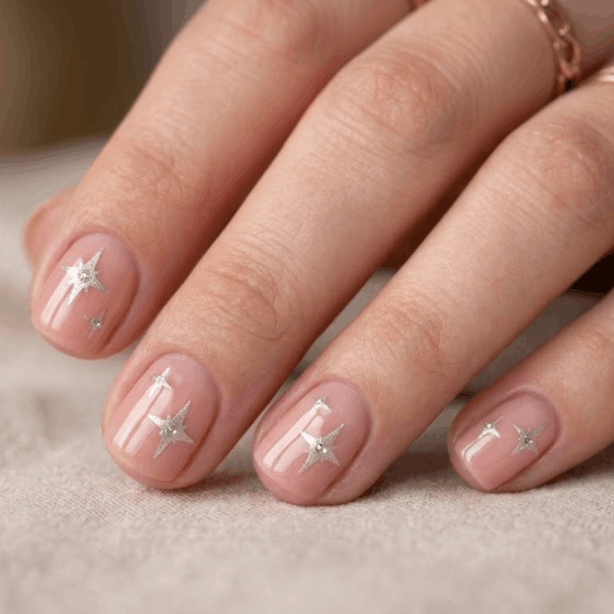 Peachy Micro Polka Dots