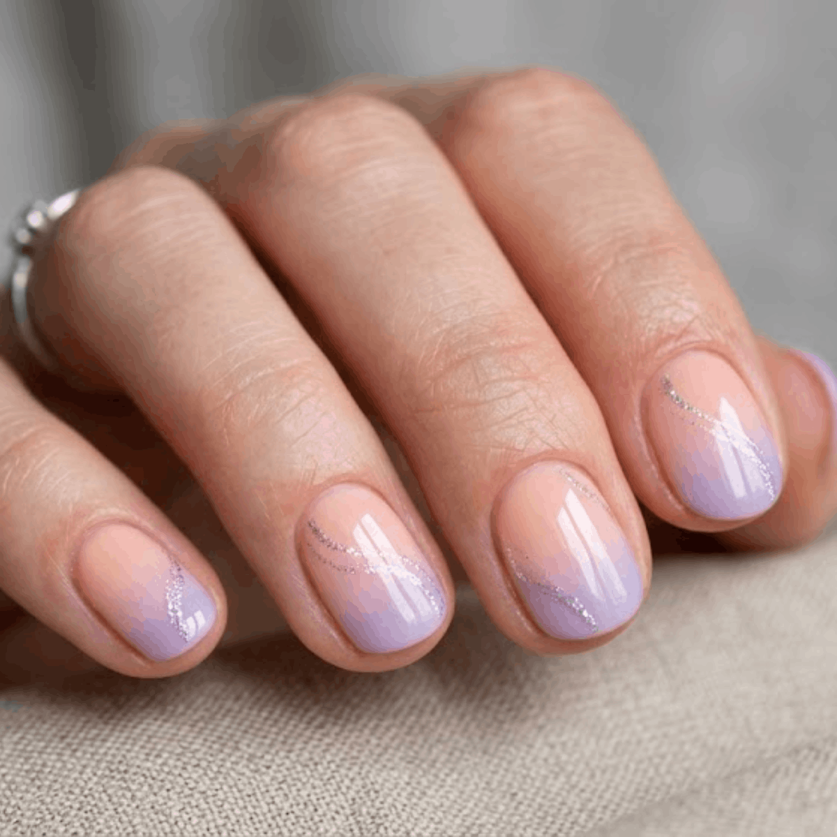 Pastel Ombre Sparkle Swirl